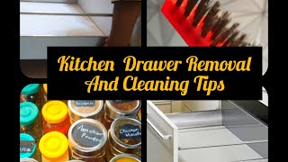 Kitchen Trolley Removal and cleaningHow to Remove Kitchen drawers Hettich Innotech Drawers DIY [upl. by Kurtzig]