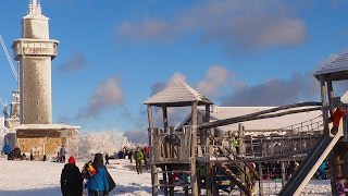 Großer Feldberg mit Schnee am 05 Januar 2017  Rundgang und Fotos [upl. by Yellhsa]