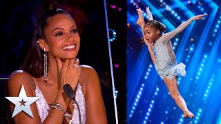 7yearold Skylar Blu WOWS with contemporary dance  Auditions  BGT 2022 [upl. by Yoreel]