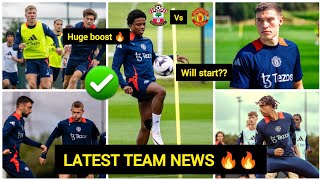 YES✅HØJLUNDSHAWMALACIA MAN UTD INJURY BOOST🔥United’s FIXTURE UPDATEDCONFIRMEDmanunitednewstoday [upl. by Silloc593]