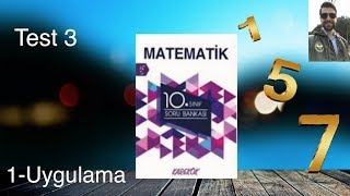 Karekök Yayınları 10 Sınıf Matematik Ünite 1 Uygulama Test3 [upl. by Forkey]