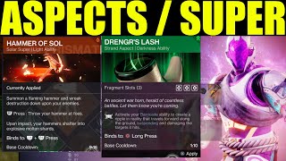 How to unlock destiny 2 prismatic subclass aspects amp fragments Hunter titan warlock Final Shape [upl. by Eivets55]