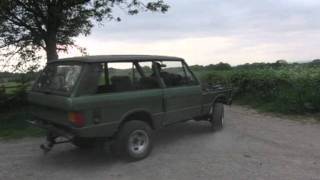 rangetrol test drive TD42 Turbo Nissan Patrol powered Range Rover 2 door classic [upl. by Saturday]