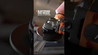 AEG 18V FUSION 125mm Angle Grinder A18FSAG1250 in action [upl. by Nisay]