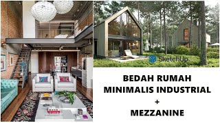 BEDAH RUMAH MINIMALIS INDUSTRIAL  MEZZANINE [upl. by Mainis566]