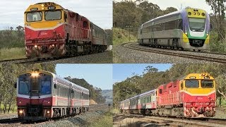 Vline Trains In Country Victoria 31102013  PoathTV Australian Passenger Trains amp Railways Vlogs [upl. by Rider]