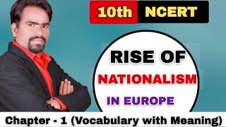 Rise of Nationalism in Europe Class 10  Historical Terms  10th Grade Chapter First History [upl. by Katsuyama]