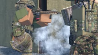 4 Man Room Clearing  MILSIM [upl. by Ziguard]