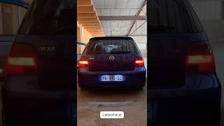 COLD START golf 4 R32 exhaust 89mm by ARP exhaust automobile golf garage ftown [upl. by Valma757]