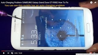 Auto Charging Problem SAMSUNG Galaxy Grand Duos GTI9082 How To Fix [upl. by Dex]