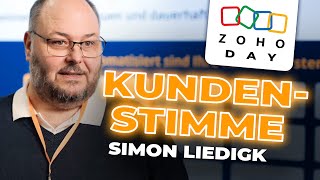 Kundenstimme von Simon Liedigk zum ZohoDay der IcosMedia [upl. by Ursula126]