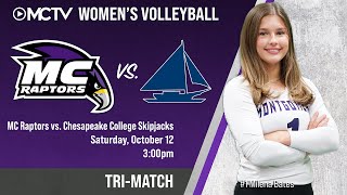 Montgomery College Raptors Volleyball vs Chesapeake College Skipjacks [upl. by Mrots709]