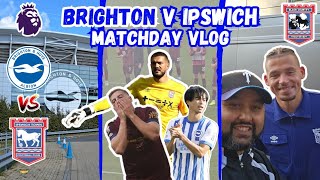 Brighton 0  0 Ipswich Vlog  Extended Highlights  Marvellous Muric shines as Brighton frustrated [upl. by Edora]