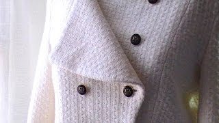 Tutoriel en video  Veste croisée avec doublure partie 15 [upl. by Enirehtakyram]