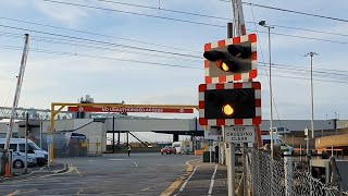 Parkeston West Level Crossing Essex [upl. by Naloc399]