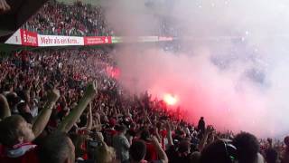 Borussia Mgladbach  1FC Köln  Pyro Bengalos amp GladbachHymne [upl. by Aiek910]