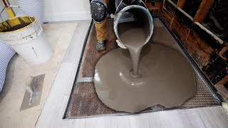 LevelQuick for FOAM SHOWER PAN on Plywood Subfloor [upl. by Lezley514]