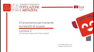 Il Censimento permanente sui banchi di scuola  Lezione 2 [upl. by Cartwell]