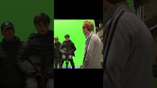 Ron and Hermione kiss behind the scenes shorts harrypotter [upl. by Ainoyek404]