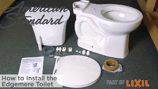 How to Install the Edgemere Toilet from American Standard [upl. by Meyer46]