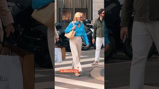 Milan street Fashion Style style fashion trend fashionstyle moda vogue short [upl. by Aitam]