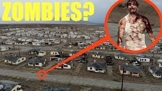 you wont believe what my drone found at this secret desert abandoned Zombie apocalypse ghost town [upl. by Drugge]