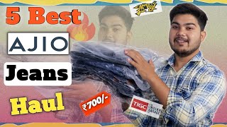 5 BEST JEANSDENIM PANTS FOR MENAjio Jeans Haul Review 2023🔥Campus Sutrathe indian garage co [upl. by Ahsinirt]