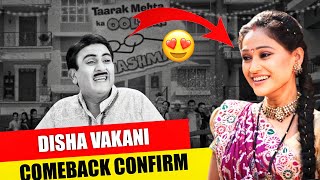 Disha vakani Coming Back in Taarak Mehta Show 😍 [upl. by Svetlana630]