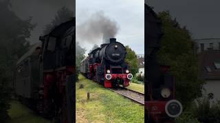 🚂 Ein Dampfgigant auf alten Gleisen Die 52 7596 in RielasingenWorblingen auf dem Weg nach Singen 🌿 [upl. by Lyrak]