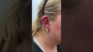 The perfect piercing to compliment your lobe stack ⭐️ earstyling earpiercing earpiercings [upl. by Jefferson]