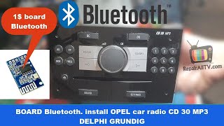 CD30 MP3 Bluetooth board install DELPHI GRUNDIG [upl. by Eichman]