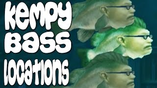 Hungry Shark Evolution  3 Kempy Bass Locations [upl. by Anoval]