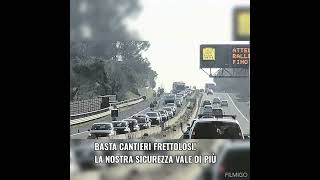 A 14 BASTA CANTIERI BASTA PEDAGGIO LA NOSTRA SICUREZZA VALE DI PIÙ [upl. by Aivull]