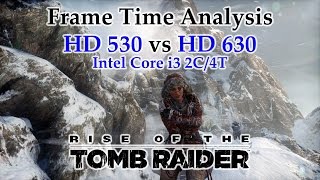 Intel i3 Integrated Graphics  HD 530 vs HD 630  Rise of the Tomb Raider MOUNTAIN PEAK [upl. by Musihc798]