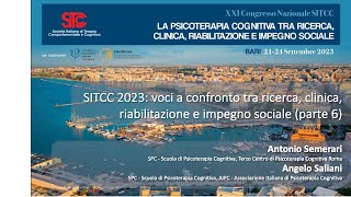 SITCC 2023 voci a confronto tra ricerca clinica riabilitazione e impegno sociale parte 6 [upl. by Areem]