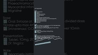 48 Propranolol Drugs uses side effects and doses medical pharmacy medicaleducation mbbs neet [upl. by Nwahsaj]