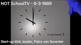 NOT SchoolTV  Startup klok leader en aankondiging Petra van Seventer 631989 [upl. by Nancey]