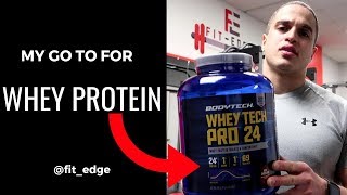 Vitamin Shoppe Bodytech Whey Tech Pro 24 Protein Powder Review [upl. by Yeneffit]