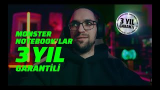 Monster Notebooklarda 3 Yıl Garanti Fırsatı [upl. by Assenev]