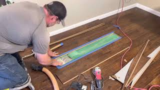 How to replace a damaged laminate board that’s in the middle of the floor [upl. by Llertnauq]