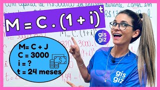 JUROS COMPOSTOS  MATEMATICA FINANCEIRA [upl. by Hajile]