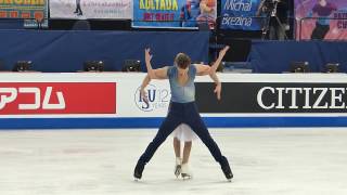 GPapadakis GCizeron Worlds 2017 FD Practice [upl. by Ldnek]