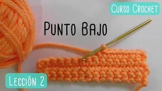 Crochet para principiantes punto bajo [upl. by Aicetel]