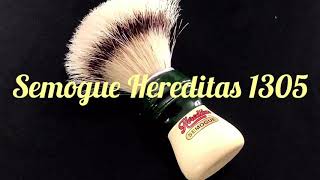 Semogue 1305 Hereditas boar shaving brush [upl. by Gayl987]