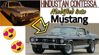 hmcontessafordmustang Hindustan Contessa Modified into Mustang [upl. by Rawdin19]