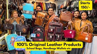 100 Original Leather Products  Leather Wallet 150 Leather Bags Wallets Purse Leather Jackets [upl. by Assirim582]