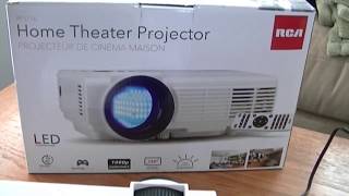 RCA Home Theater Projector RPJ116 Part I  Setup and Handson [upl. by Irabaj]