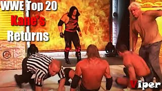 WWE Top 20 Shocking Kanes Returns [upl. by Anitnatsnok]