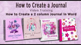 Step 3 Creating a 2 Column Journal in Word [upl. by Susanna973]