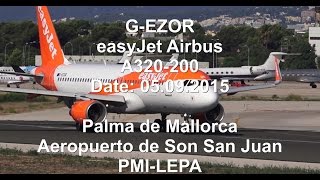 GEZOR easyJet Airbus A320200 TAKE OFF Palma de Mallorca PMILEPA 1080p [upl. by Leese]